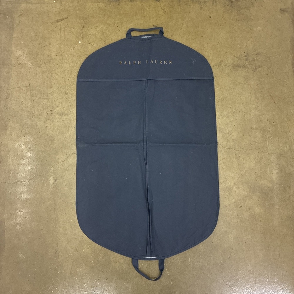 Ralph Lauren Dark Blue Garment Bag Hanging Travel Suit Cover 24" Wide 39" Long